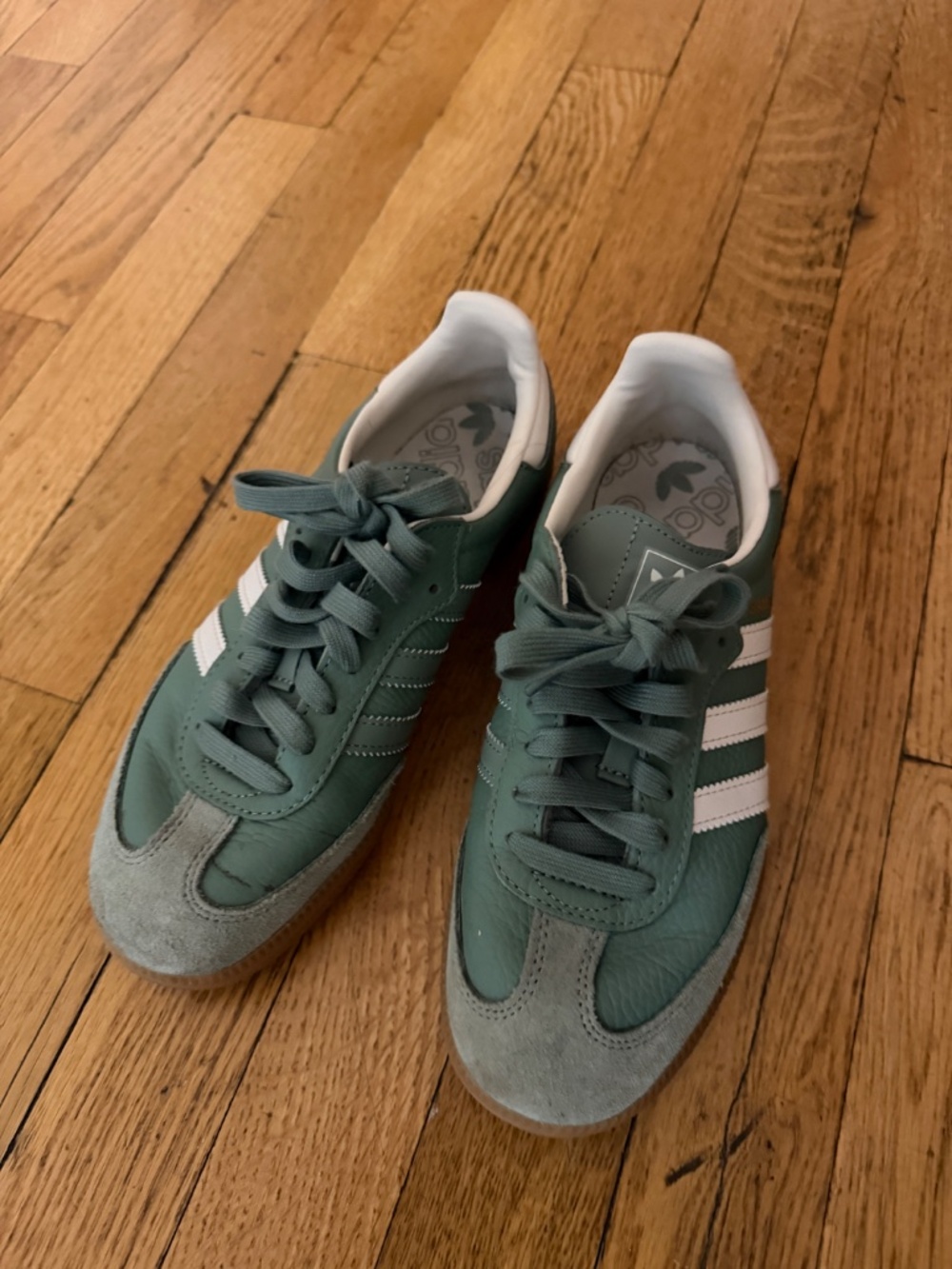 adidas Originals Samba OG - Silver Green / Chalk White / Gum - Picture 4 of 7